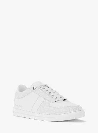 Brady Signature Logo and Leather Sneaker
