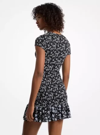 Floral Print Georgette Dress