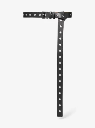 Grommeted Leather Belt