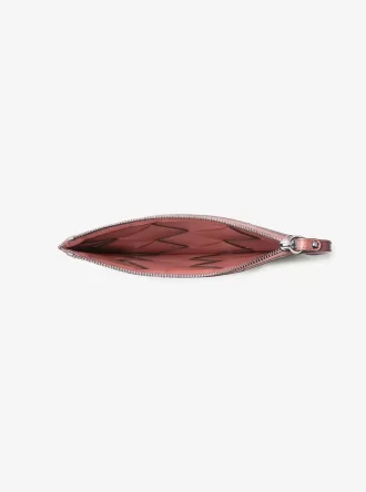 Jet Set Travel Extra-Large Woven Leather Wristlet