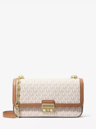 Tribeca Large Signature Logo Shoulder Bag Tribeca Large Signature Logo Shoulder Bag